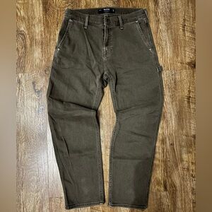 men’s hollister brown loose carpenter jeans size 30x30